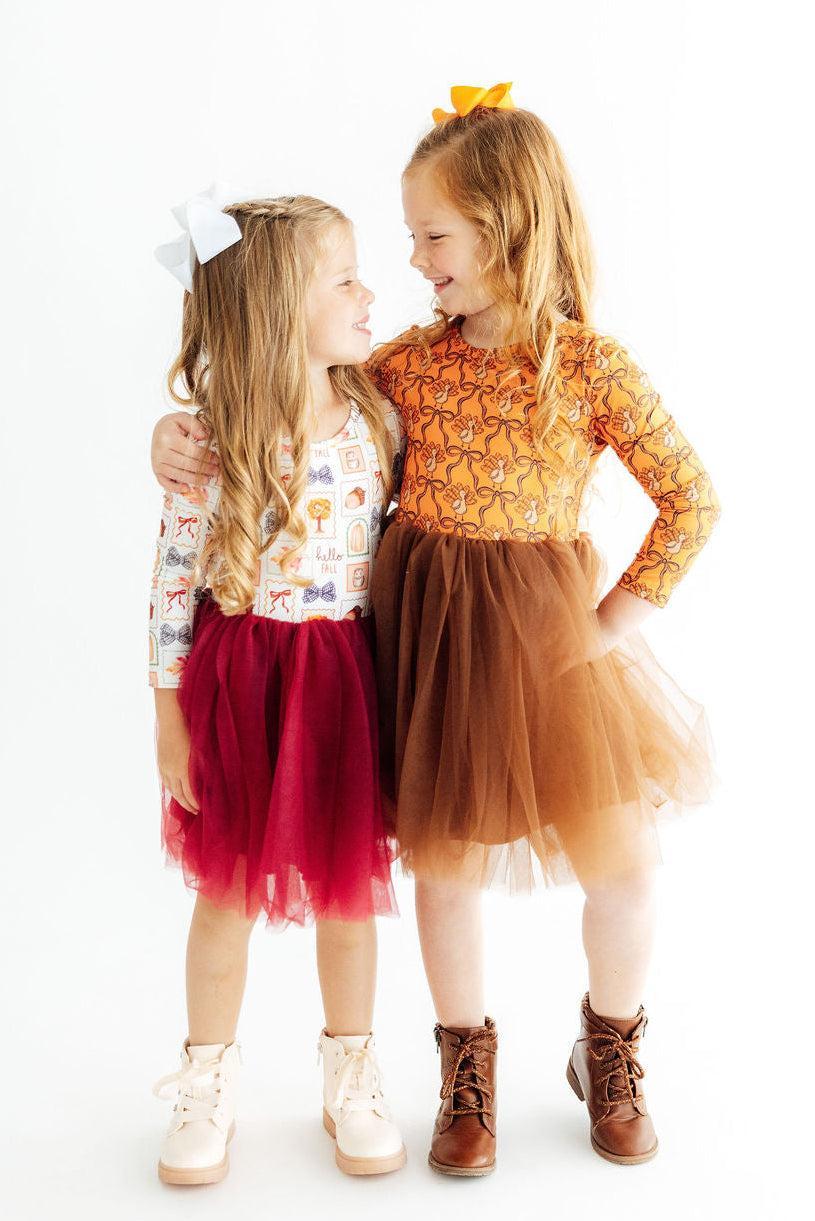Turkey Trot L/s Tutu Dress