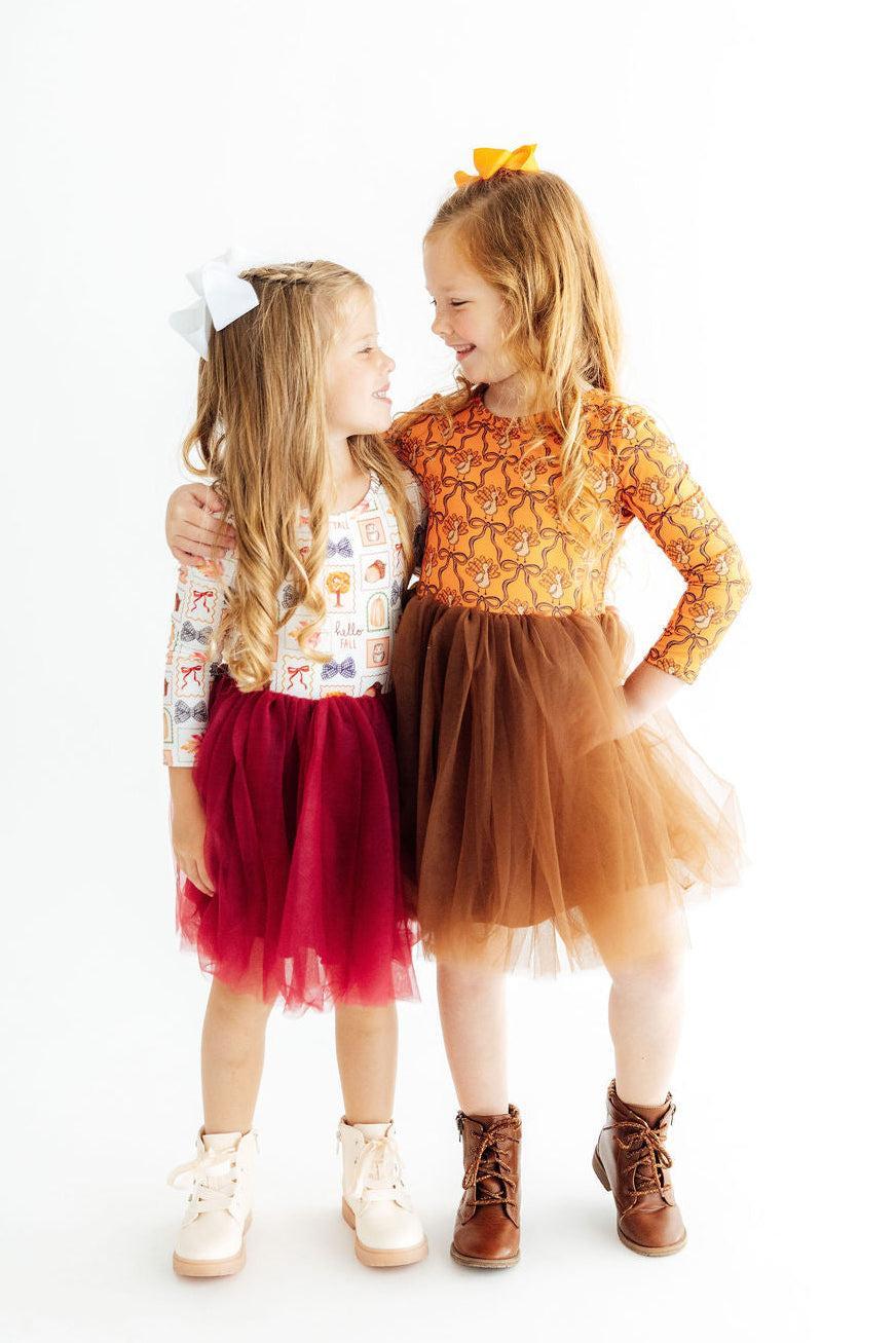 Hello Fall L/s Tutu Dress