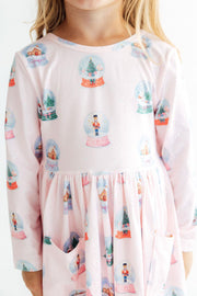 Let It Snow L/s Pocket Twirl Dress