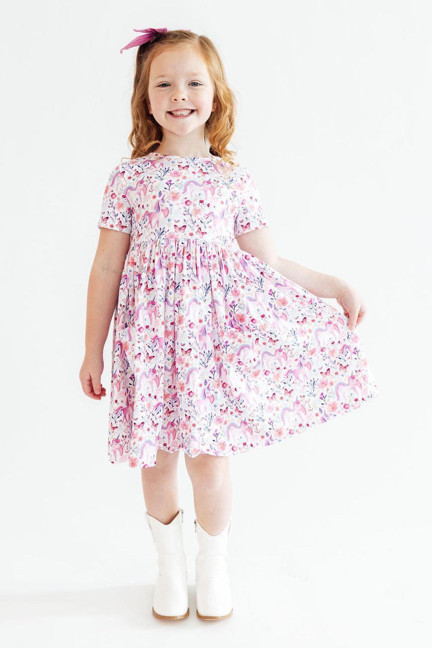 Whimsical Woods S/s Pocket Twirl Dress