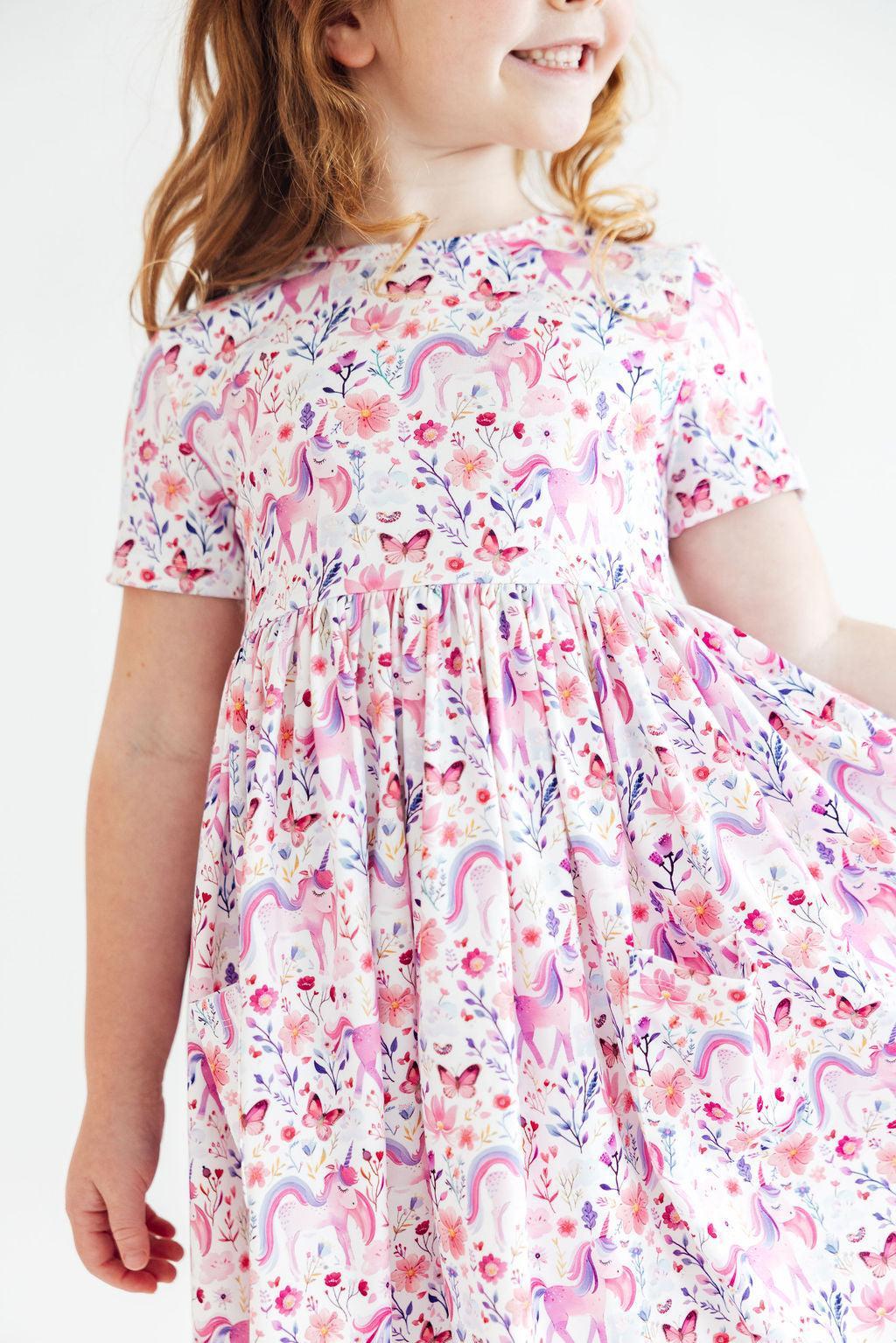 Whimsical Woods S/s Pocket Twirl Dress