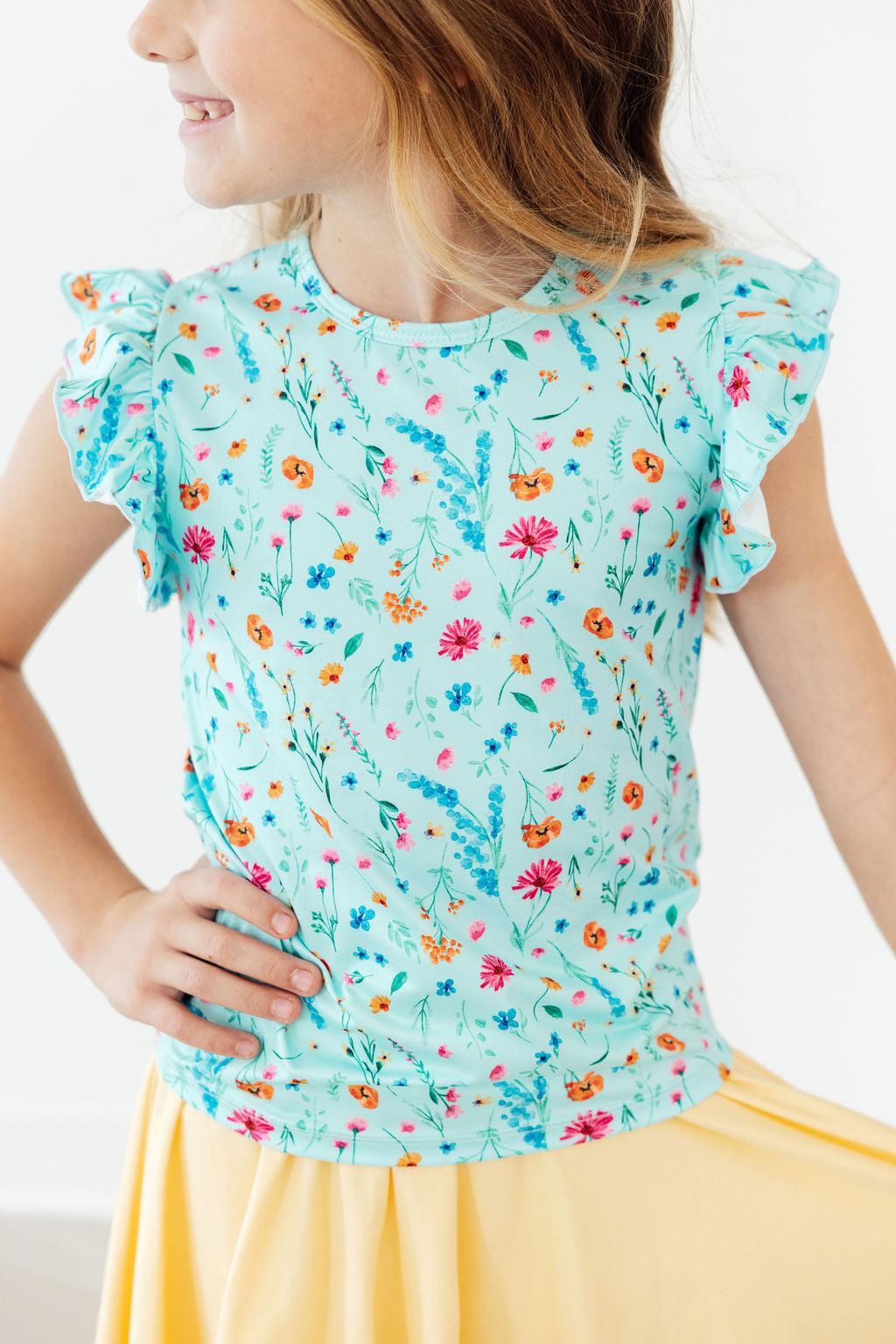Bluebell Breeze S/s Ruffle Tee
