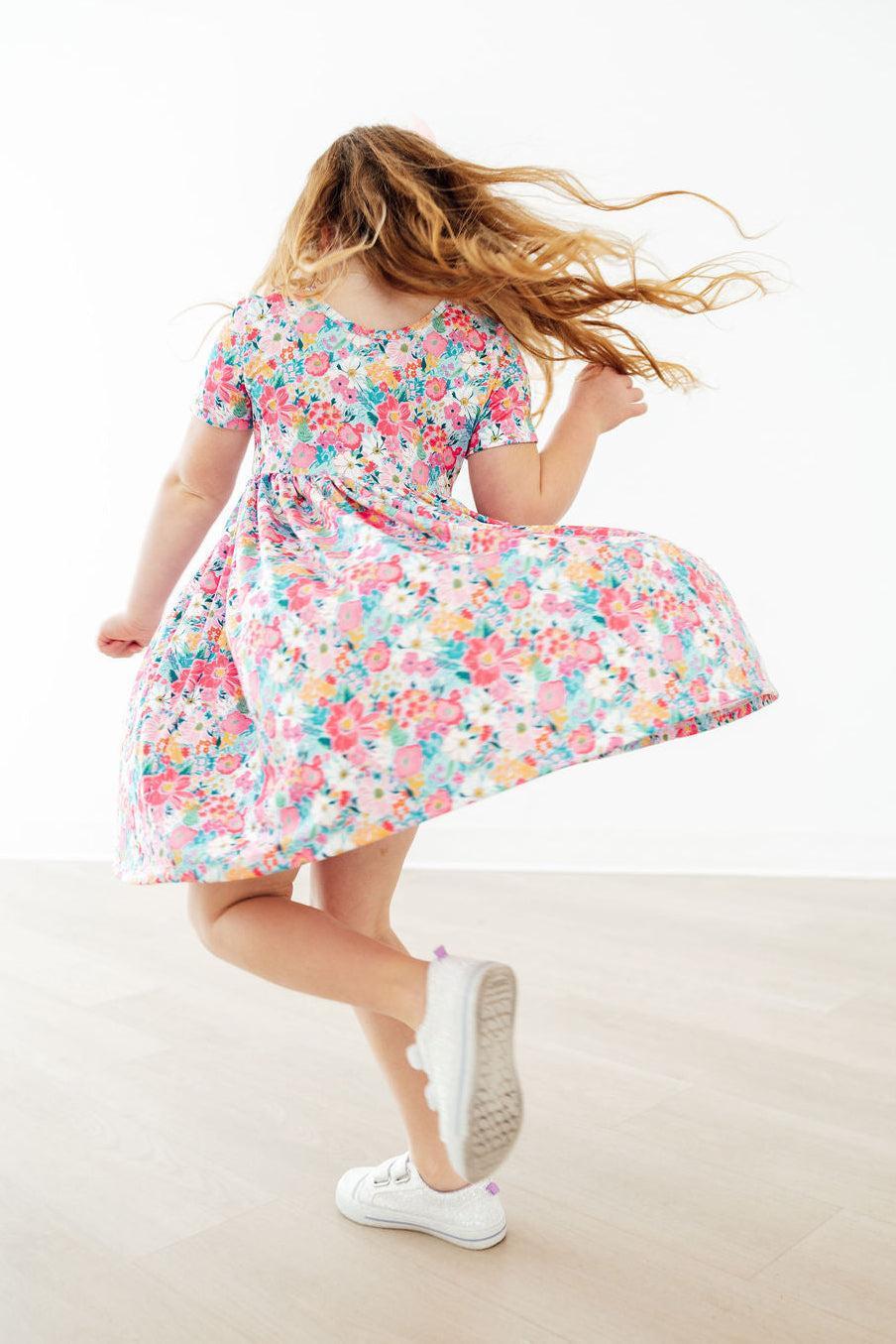 Petal Promises S/s Pocket Twirl Dress