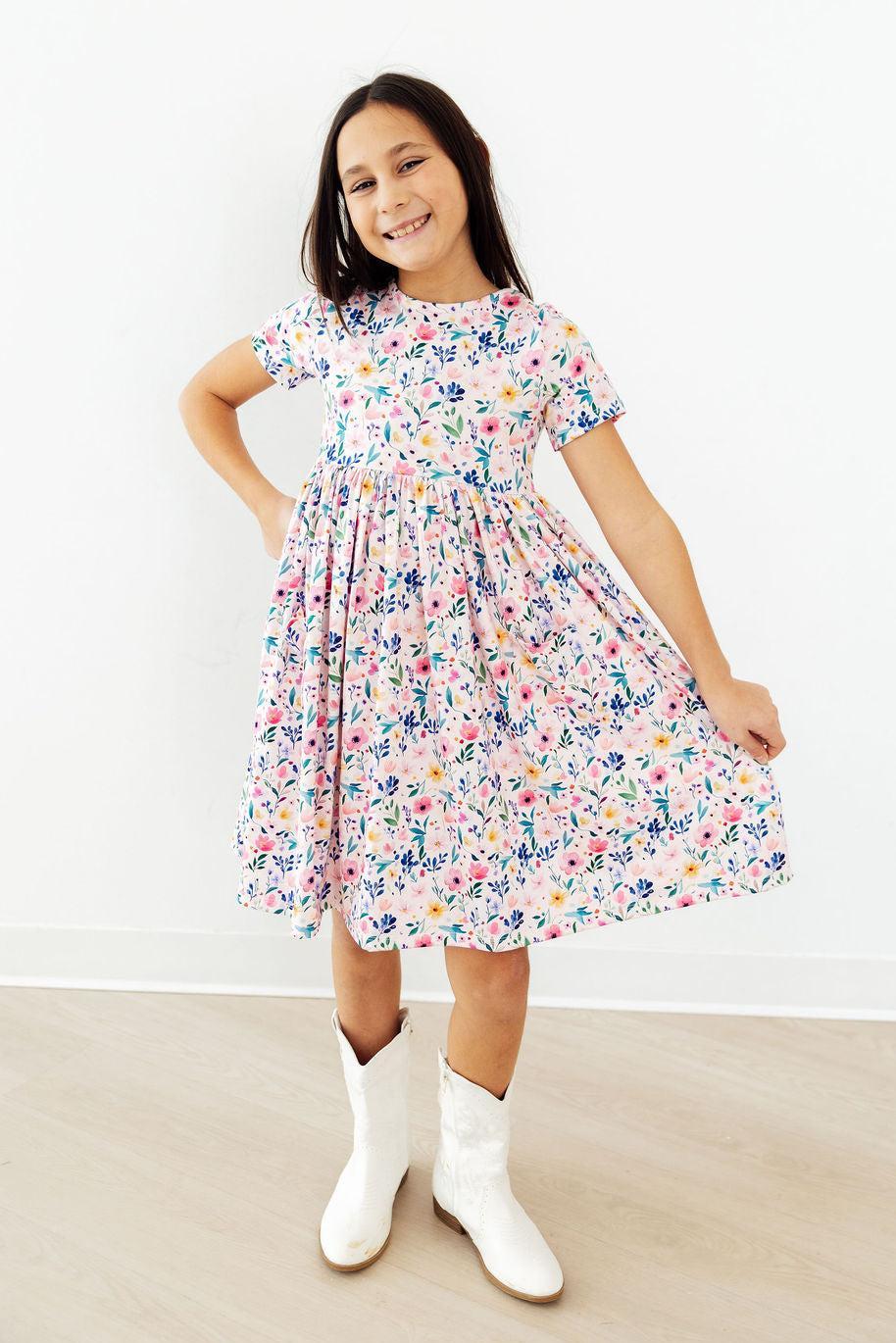 Morning Meadows S/s Pocket Twirl Dress