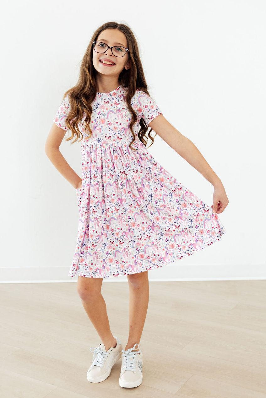 Whimsical Woods S/s Pocket Twirl Dress