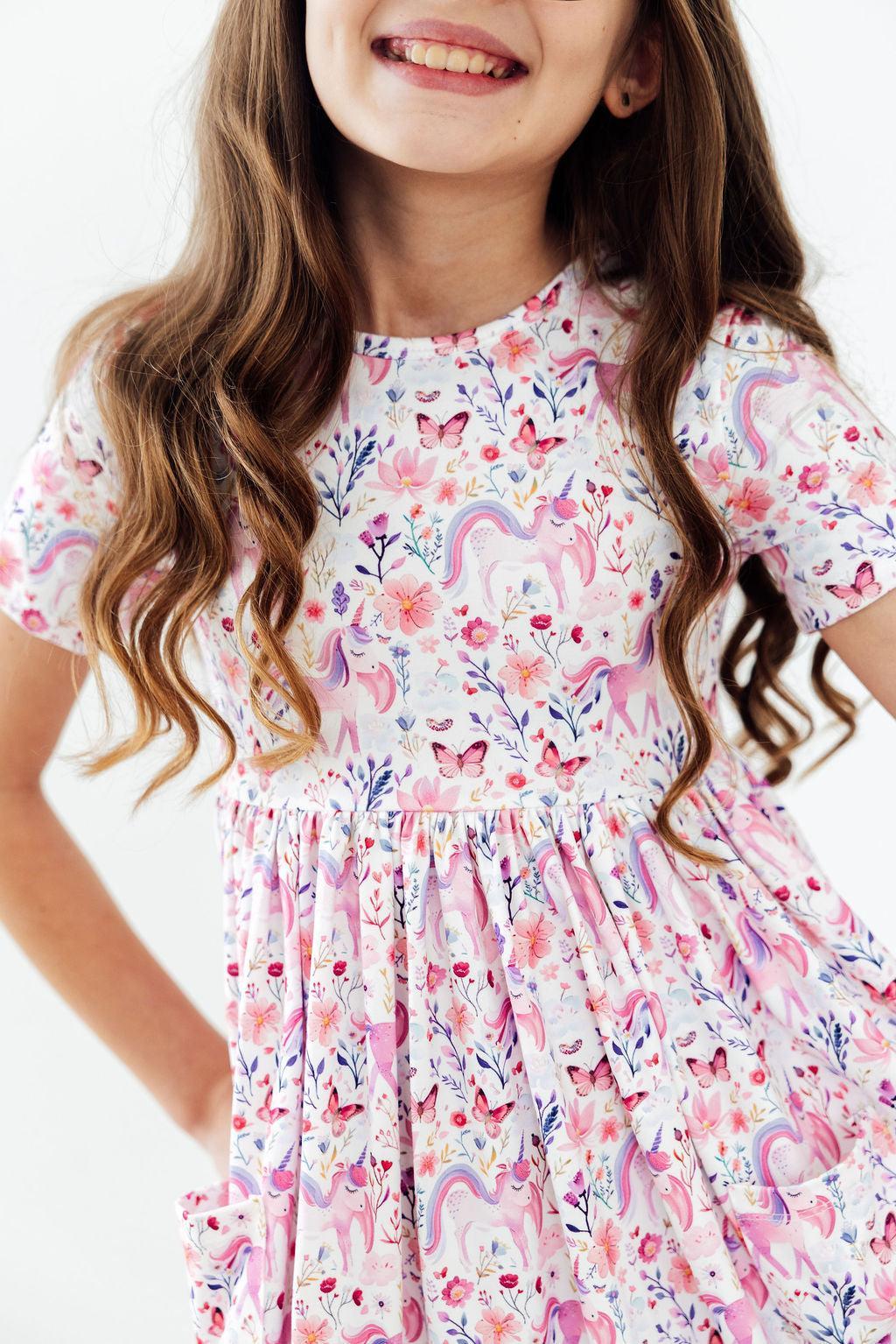 Whimsical Woods S/s Pocket Twirl Dress