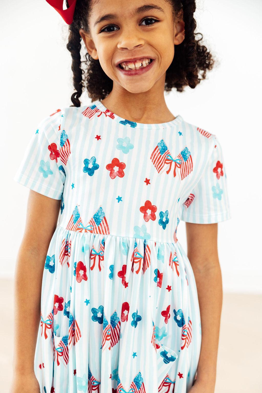 Home Of The Brave S/s Pocket Twirl Dress