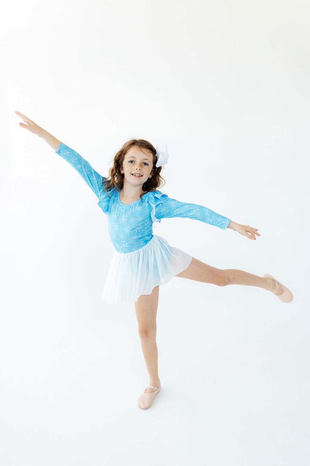 Snow Day L/s Twirl Leotard