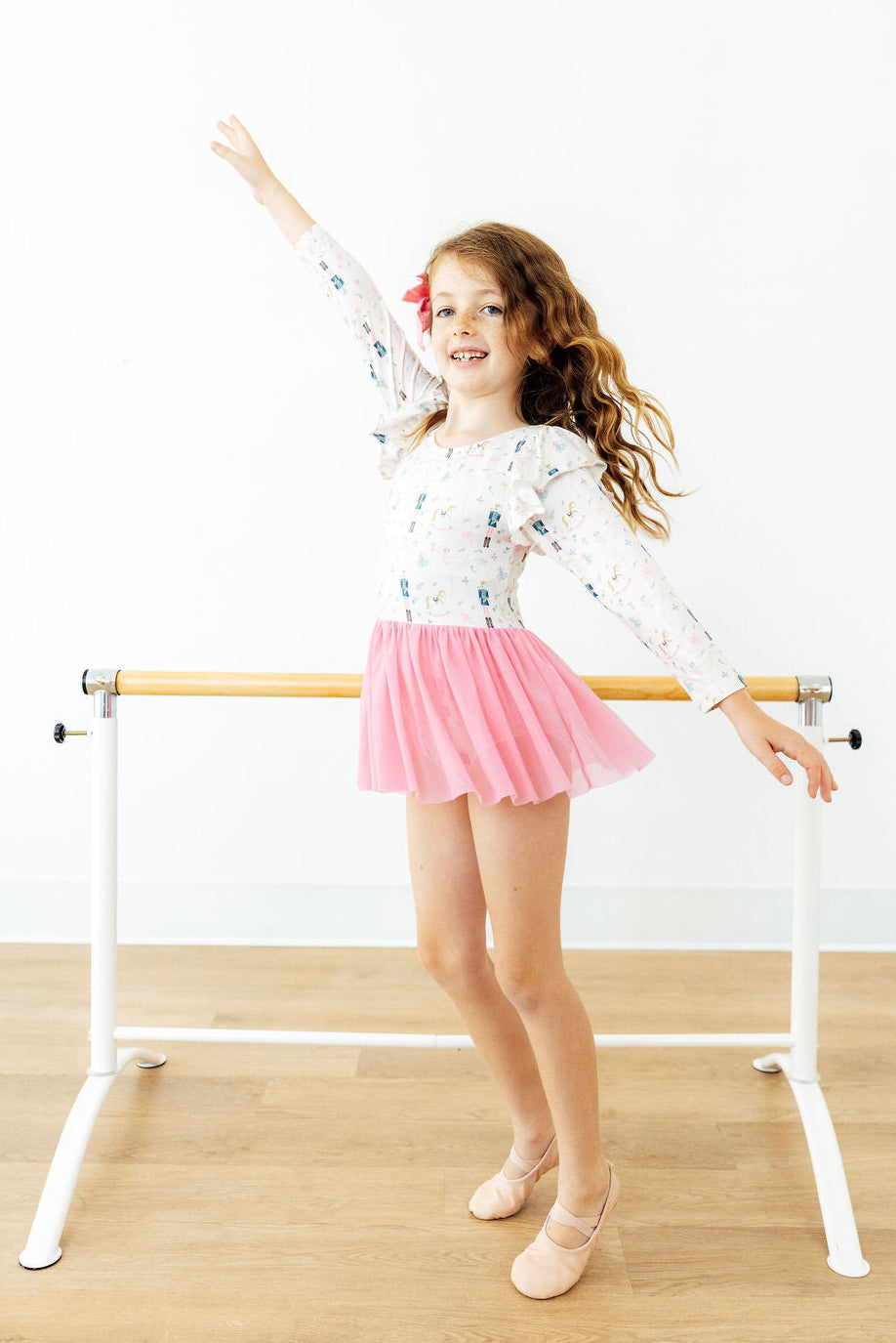 Twirl Into Christmas L/s Twirl Leotard
