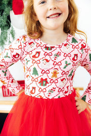 Deck The Halls L/s Tutu Dress