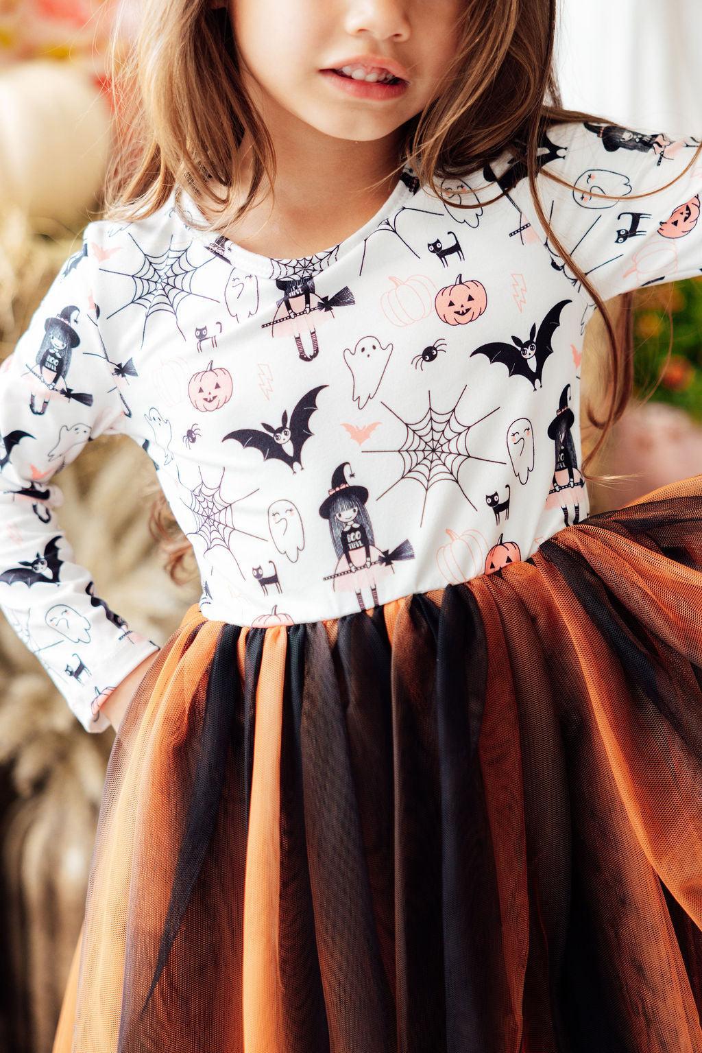 Boo-tiful Halloween L/s Tutu Dress
