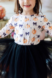 Pretty In Pumpkin L/s Tutu Dress