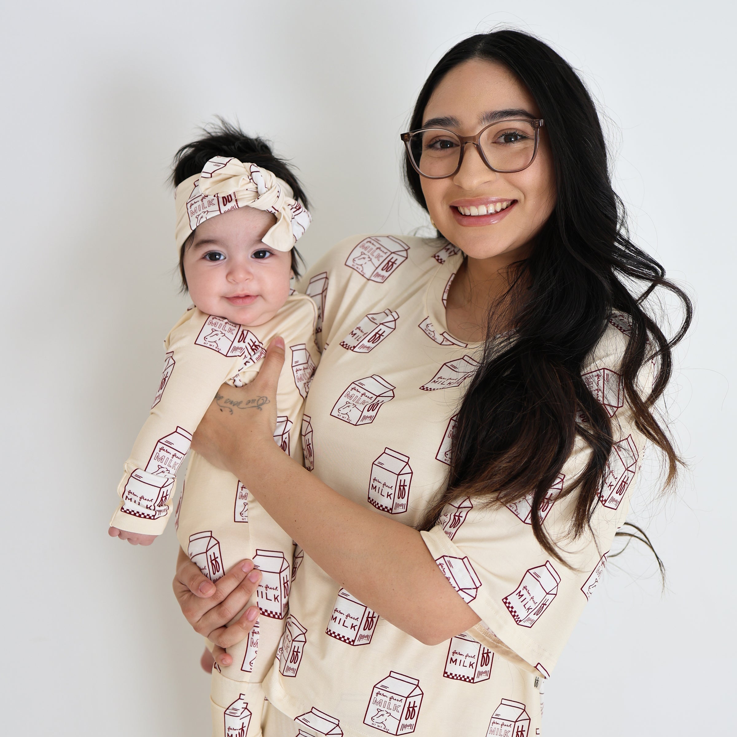 Women's Boxy Tee Lounge Set | Milk