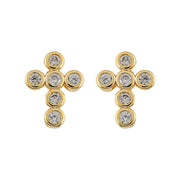 Mimi Mini Cross Earrings