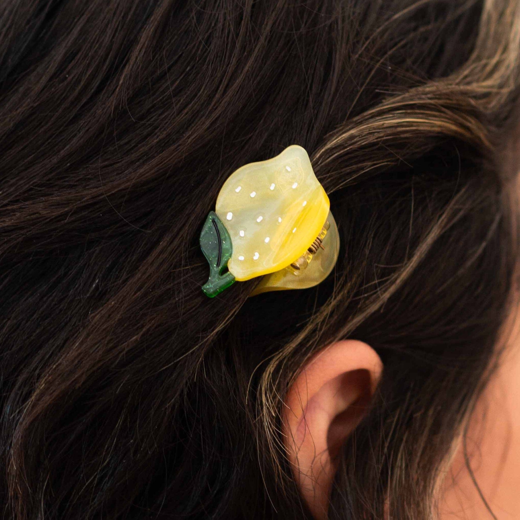 Mini Lemon Hair Claw Clip