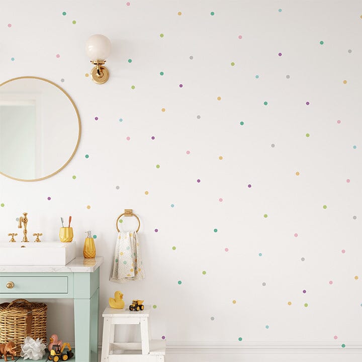 Mini Pastel Confetti Dots Wall Decals