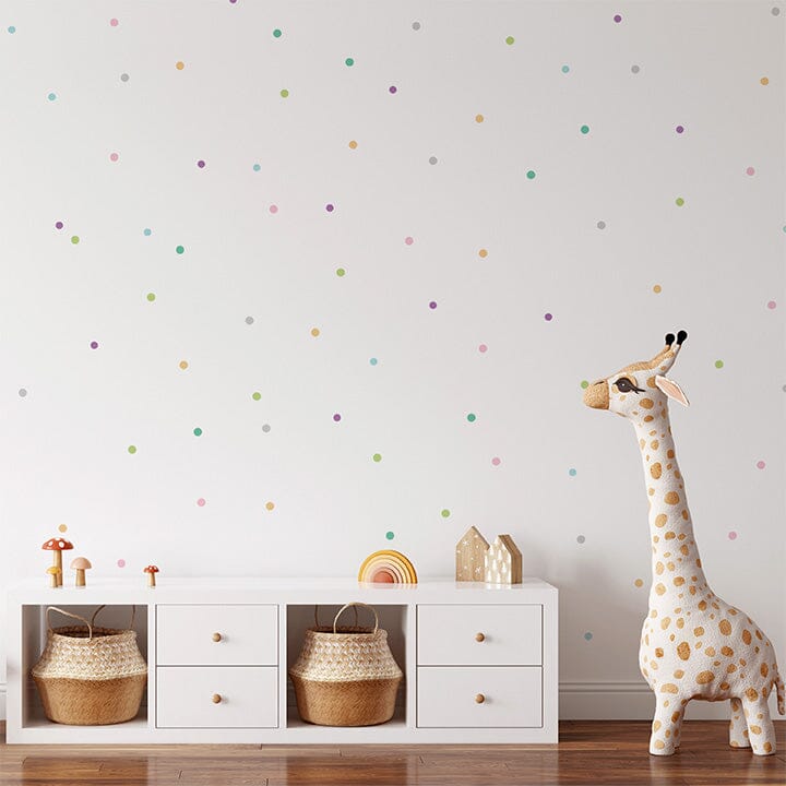 Mini Pastel Confetti Dots Wall Decals