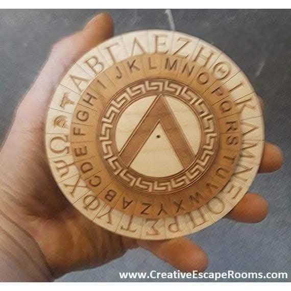 Mini Spartan Cipher Wheel For Escape Rooms