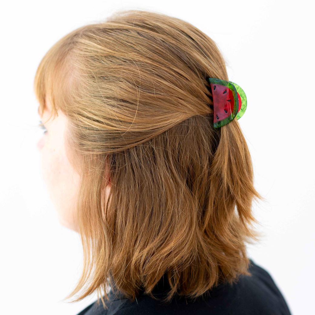 Mini Watermelon Hair Claw Clip