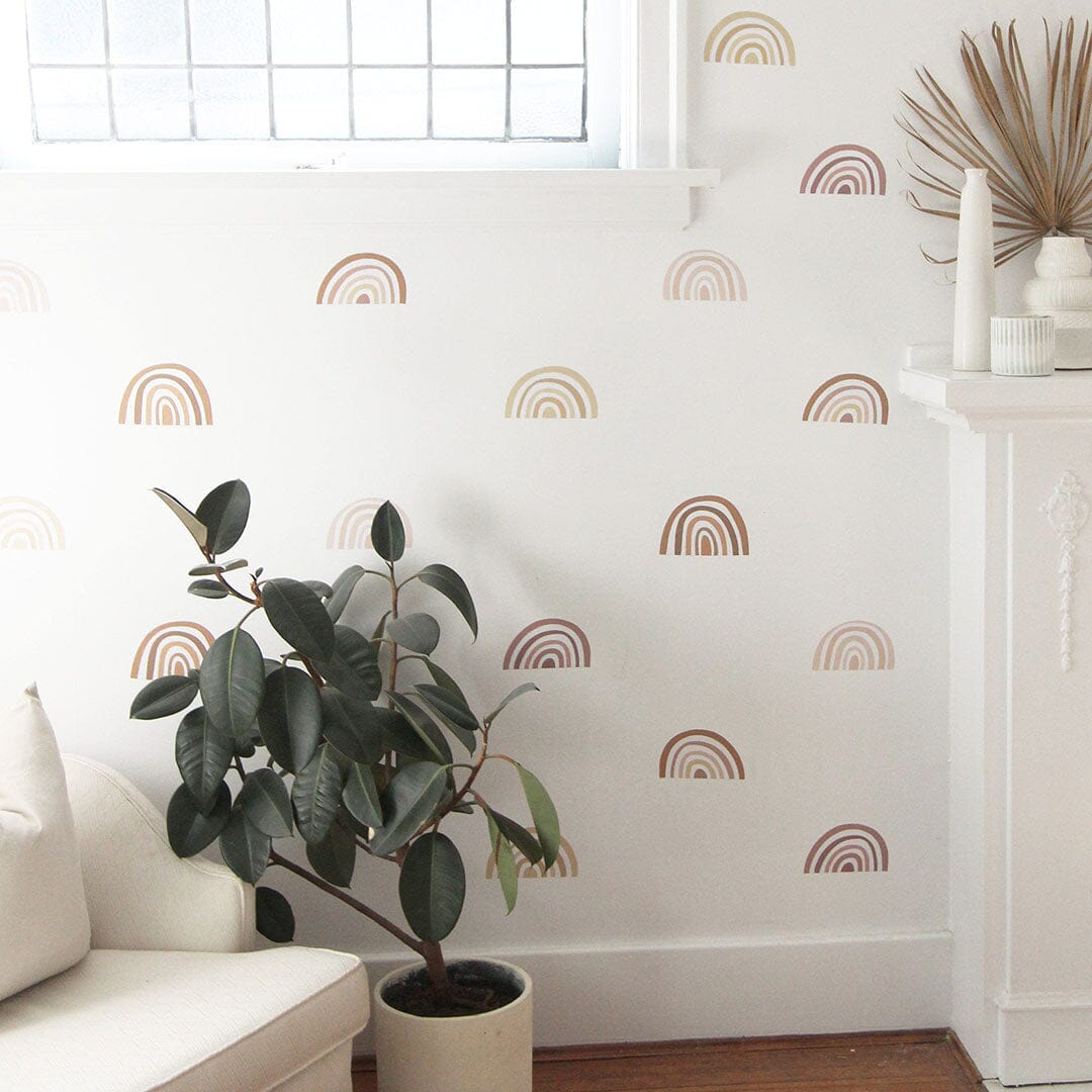Mini Ombre Rainbows Wall Decals