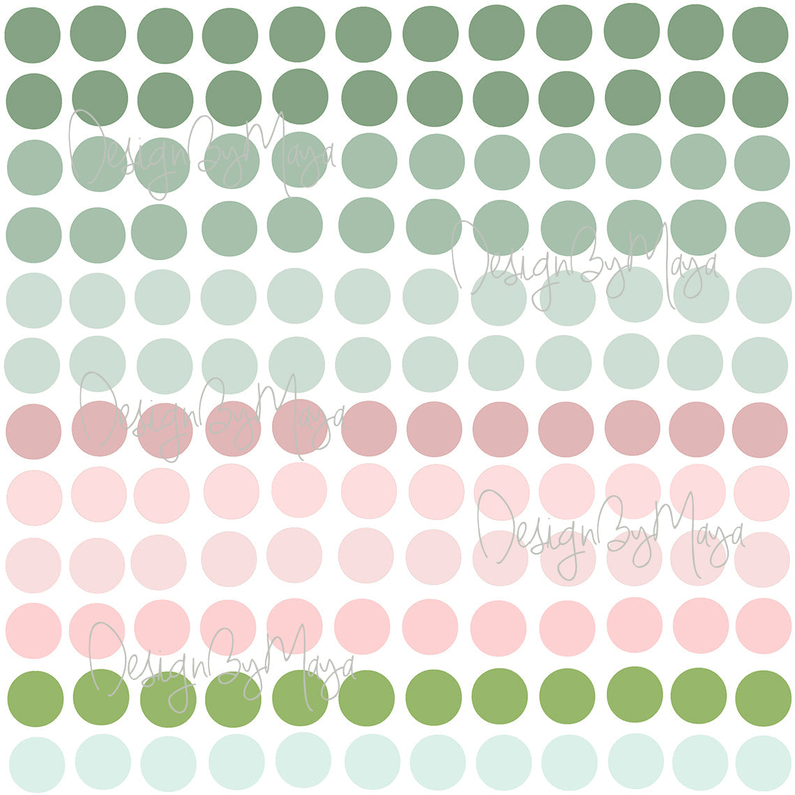 Watercolor Polka Dots - Fabric Nursery Wall Art Decals