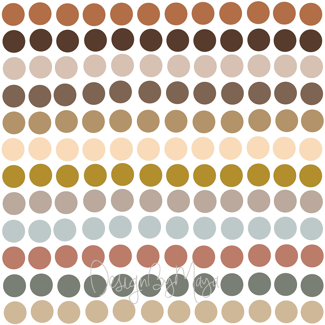 Watercolor Polka Dots - Fabric Nursery Wall Art Decals