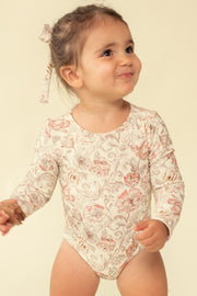 Venecia Floral Mini Long Sleeve One-piece