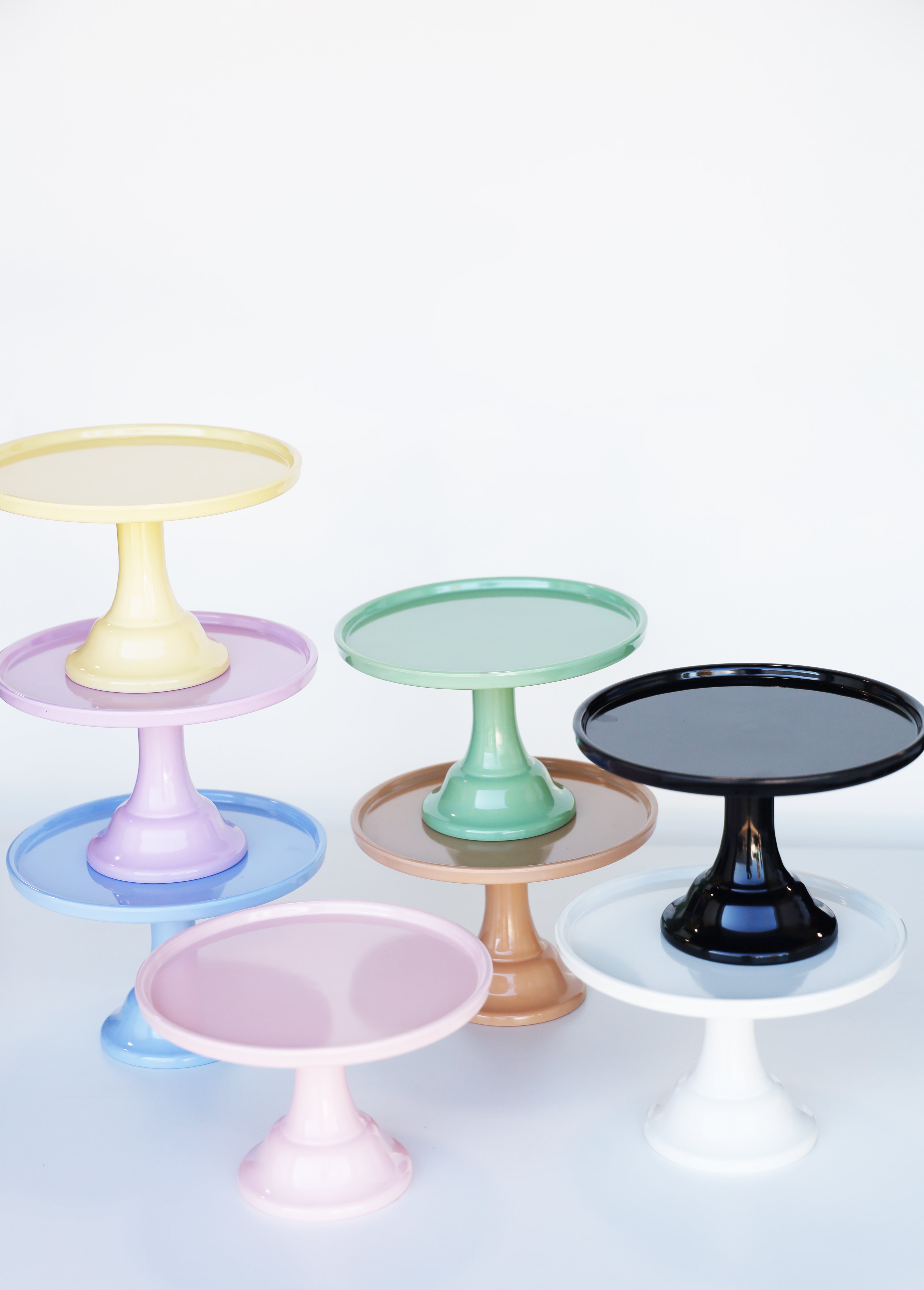 Ink Black Melamine Cake Stand-small