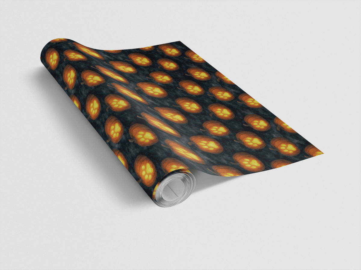 Paw-kin Lanterns Wrapping Paper