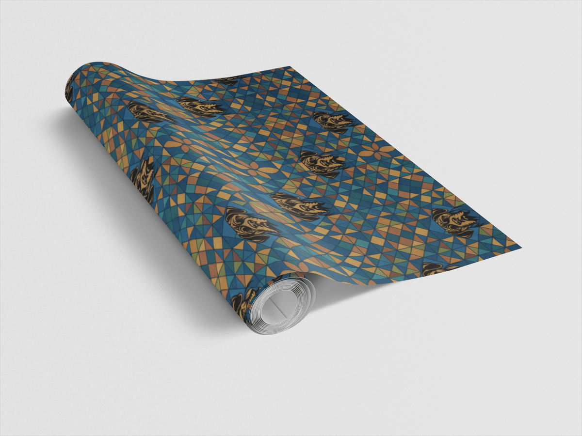Mastiff Mosaic Wrapping Paper