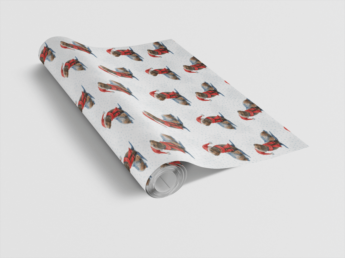 Santa’s Splashing Helper Wrapping Paper