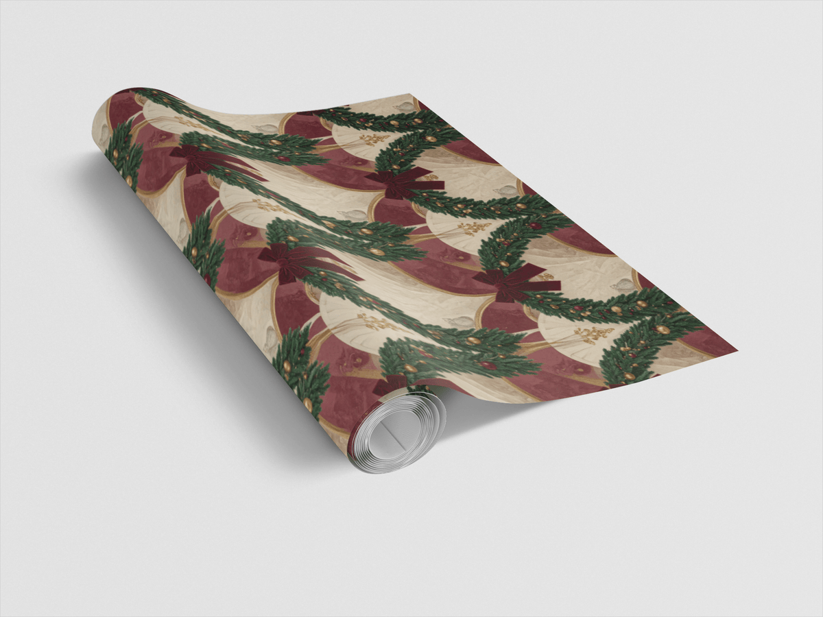 Emerald Palace Garland Wrapping Paper