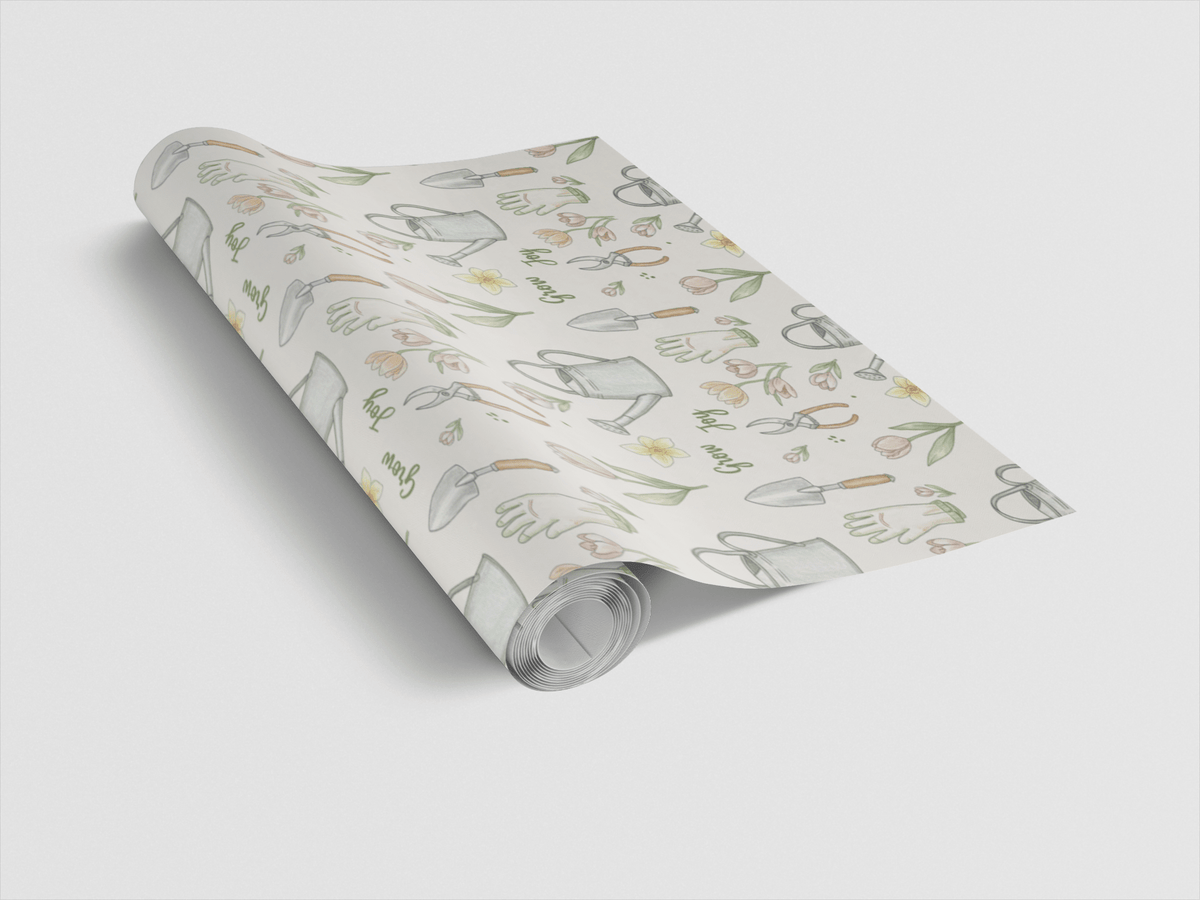 Garden Tools Wrapping Paper