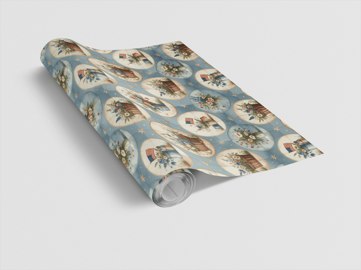 Summer Heritage Medallions Wrapping Paper