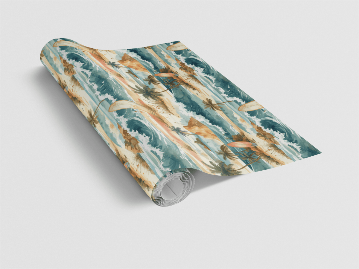 Endless Summer Coastline Wrapping Paper