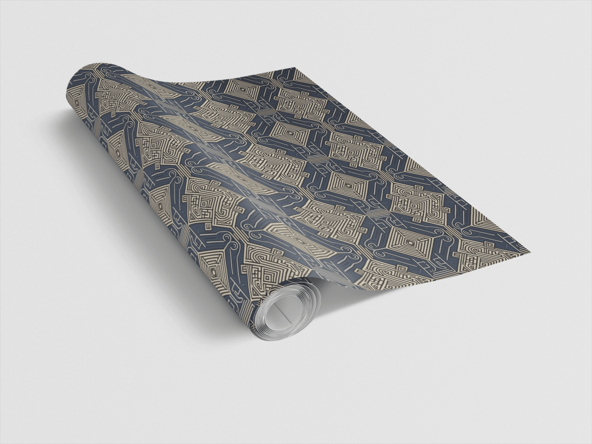 Deco Labyrinth Wrapping Paper
