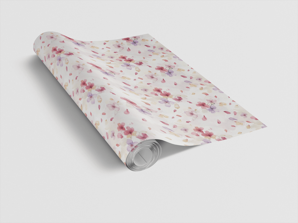 Floating Florals & Petals Wrapping Paper