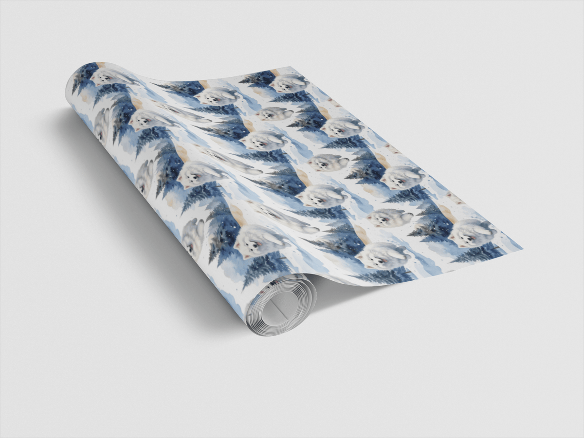 Samoyed Winter Wonderland Wrapping Paper