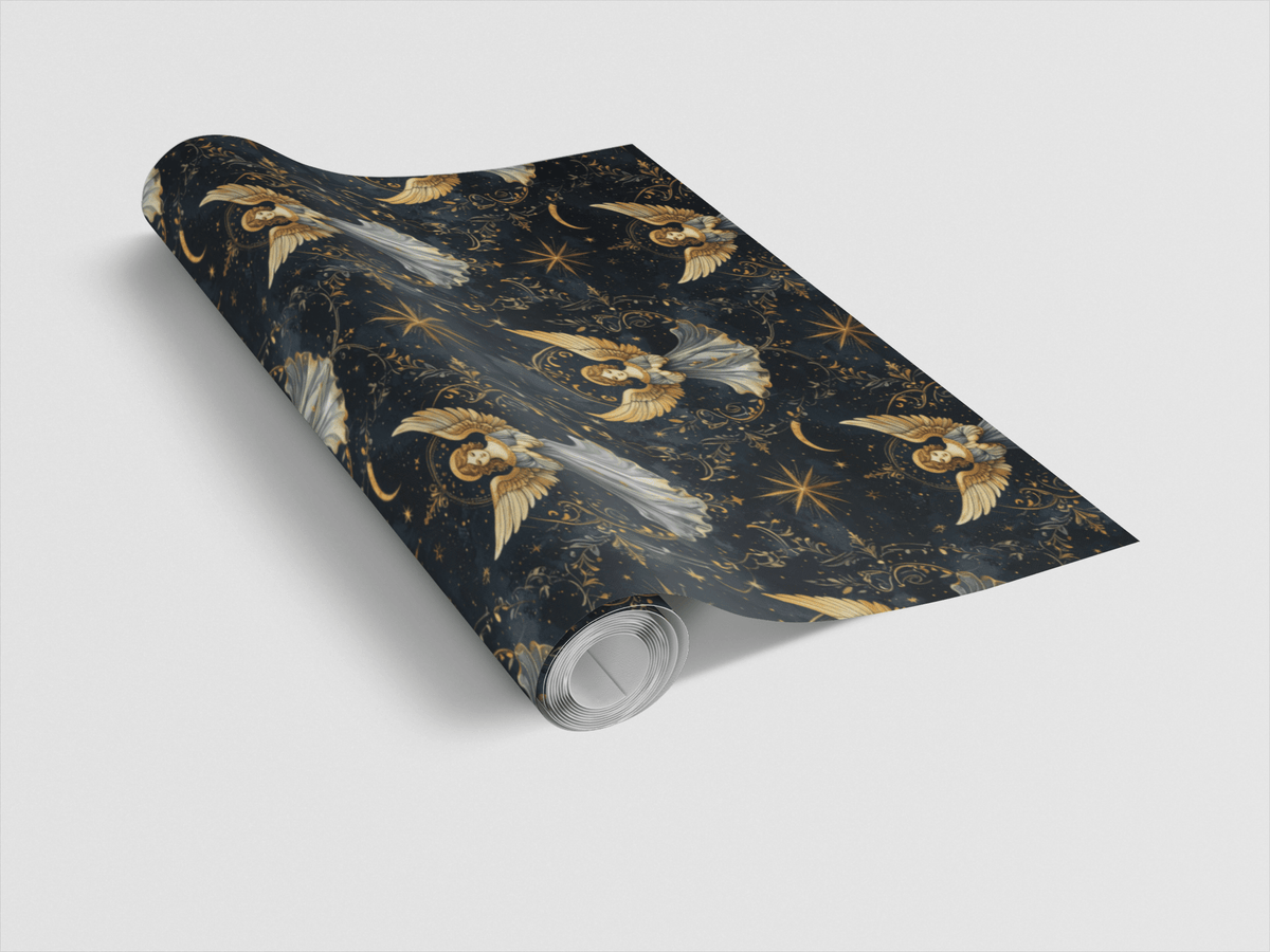 Renaissance Star Angels Wrapping Paper