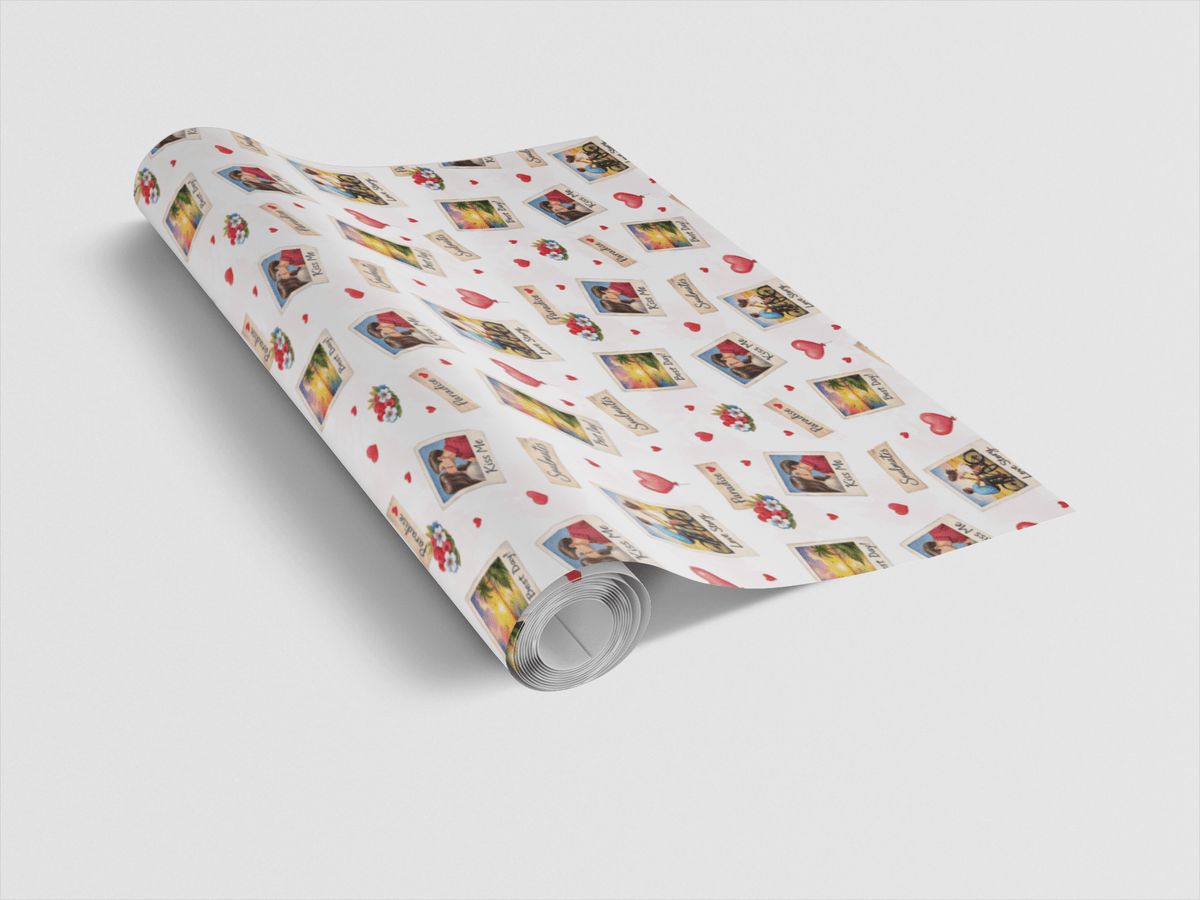 Polaroid Love Memories Wrapping Paper