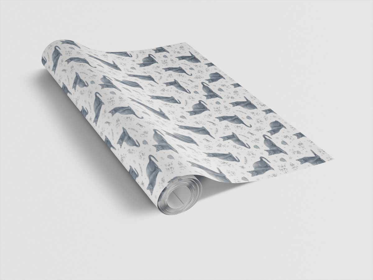 Russian Blue Calm Wrapping Paper