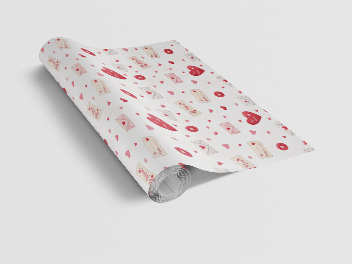 Secret Admirer Notes Wrapping Paper