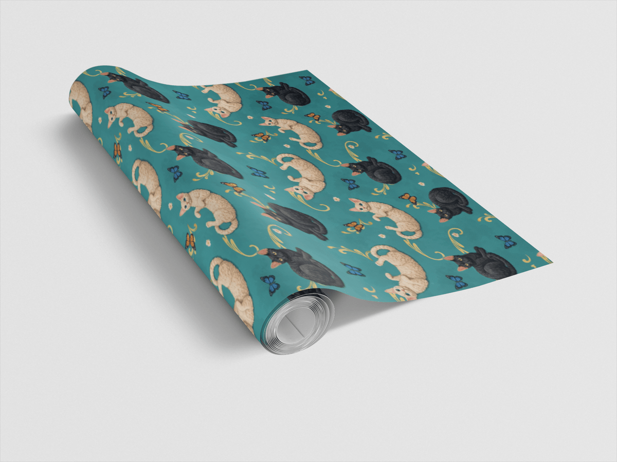 Devon Rex Whimsy Wrapping Paper