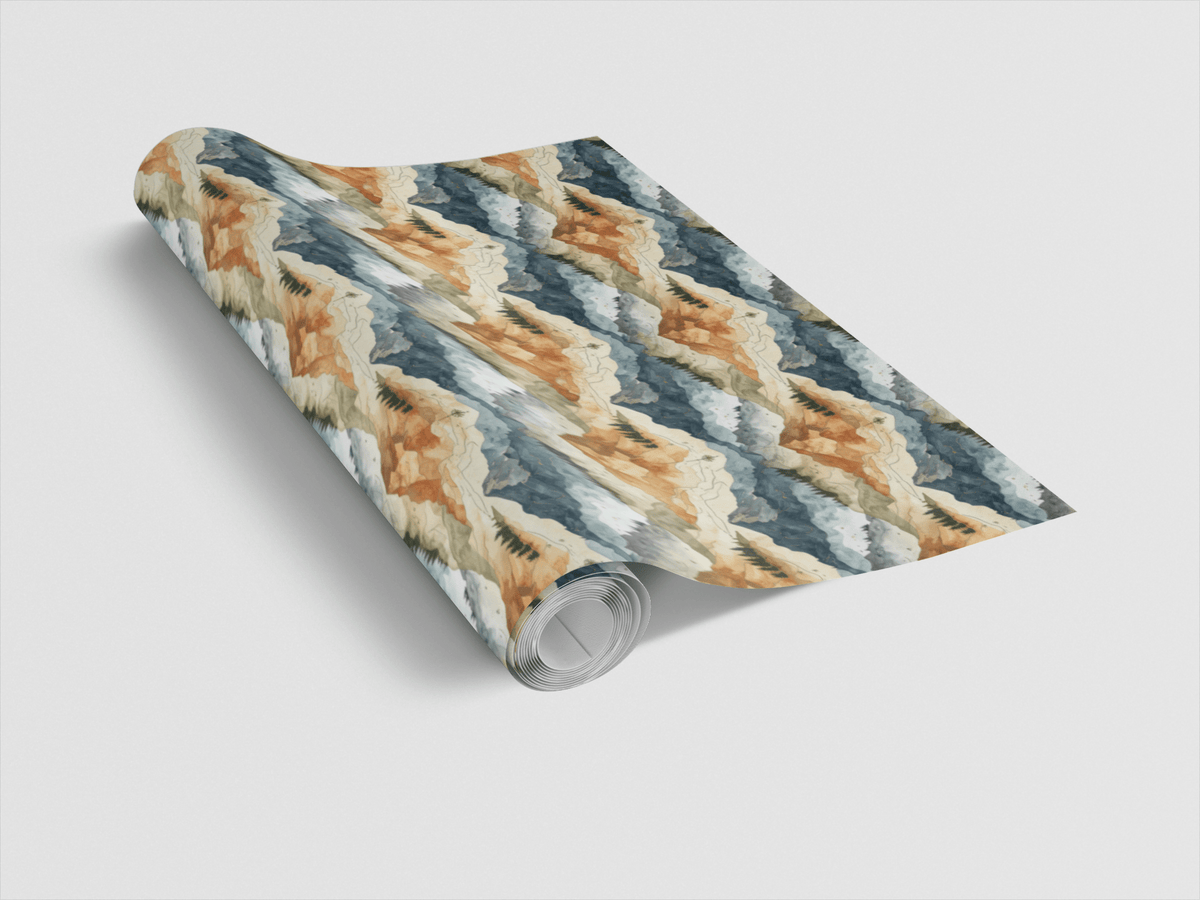 Topographic Summit Wrapping Paper