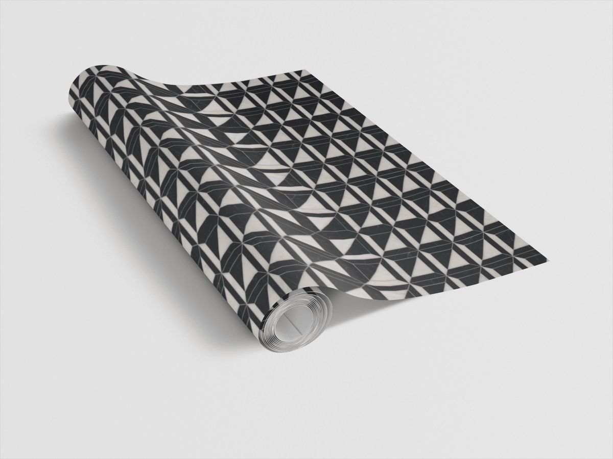 Marble Split Shapes Wrapping Paper