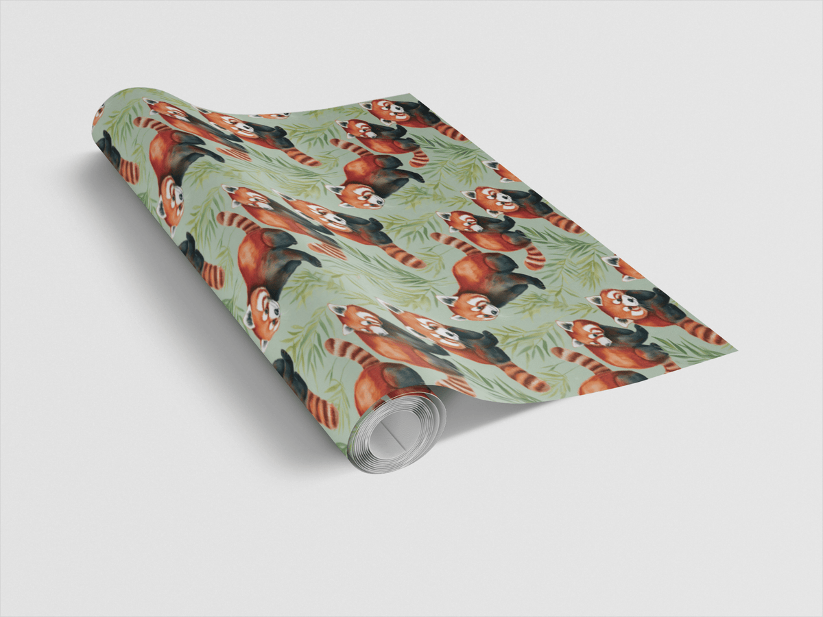 Safari Stroll: Red Panda Wrapping Paper