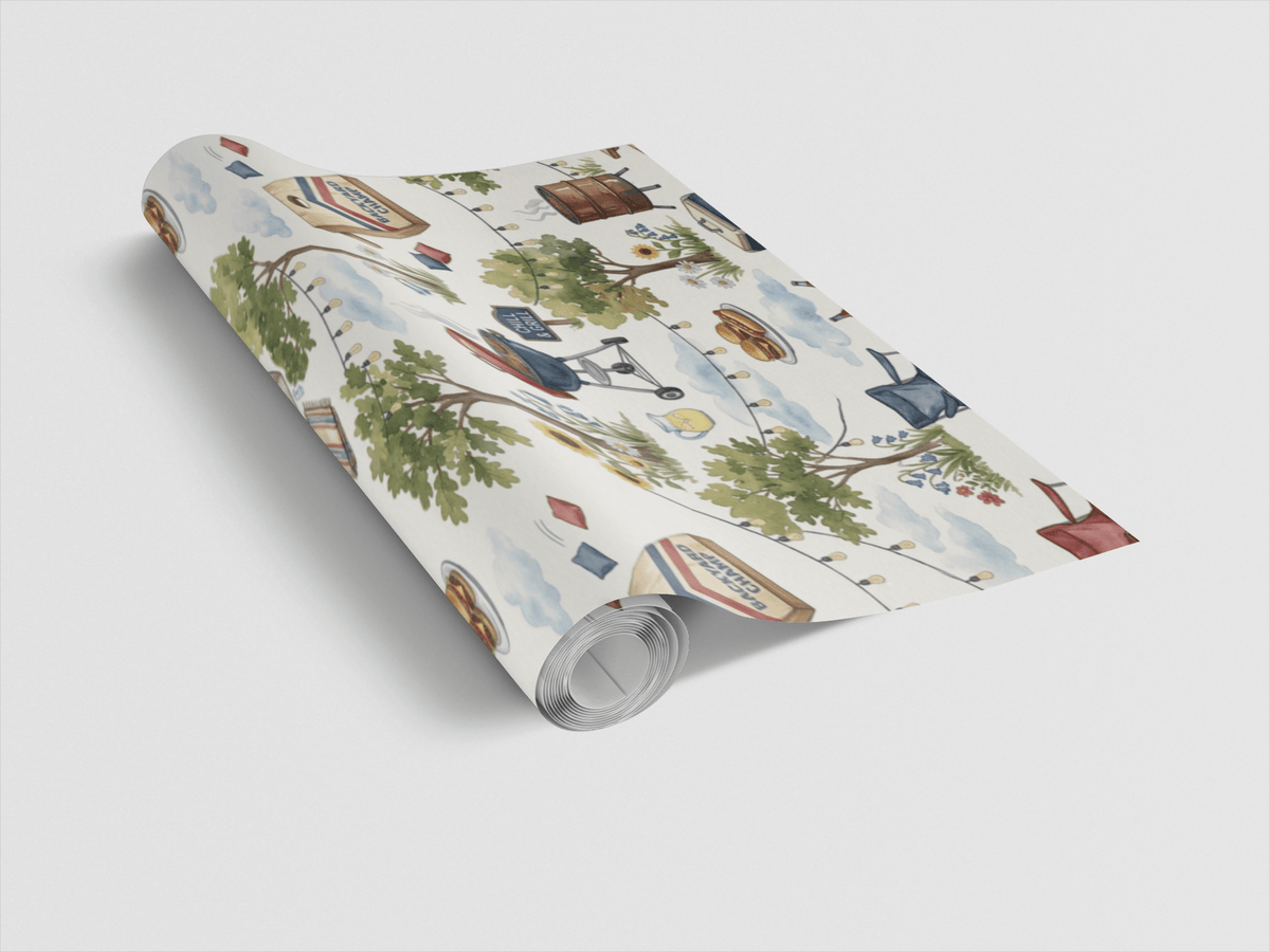 Backyard Bbq Gathering Wrapping Paper