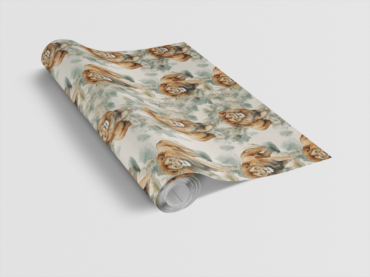Safari: Stroll Lion Wrapping Paper