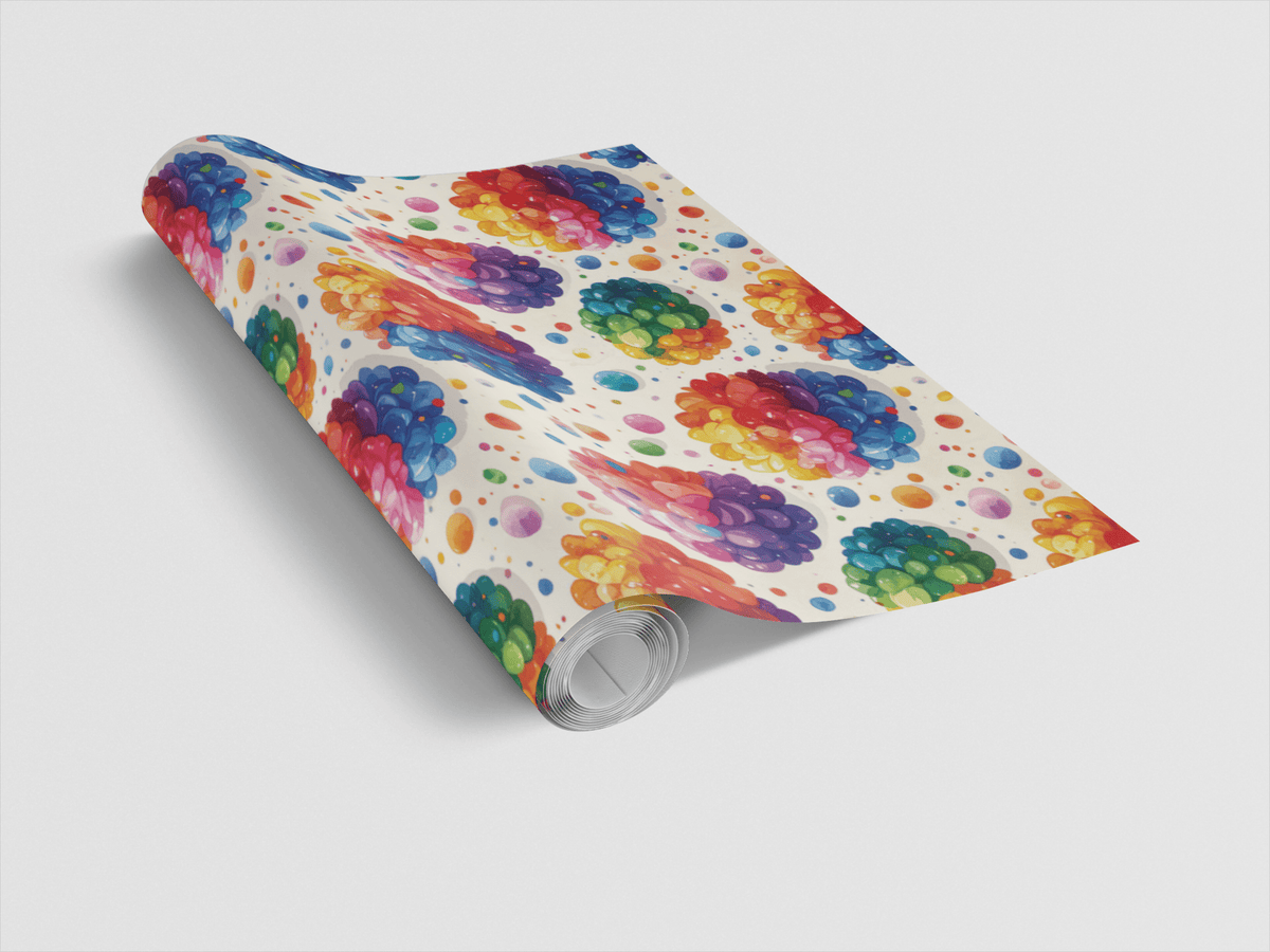 Balloon Confetti Mix Wrapping Paper