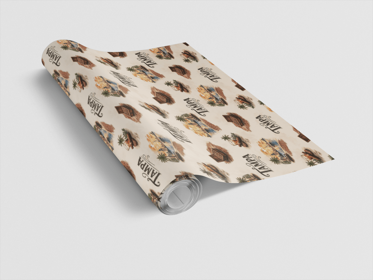 Tampa Historic Ybor Nights Wrapping Paper